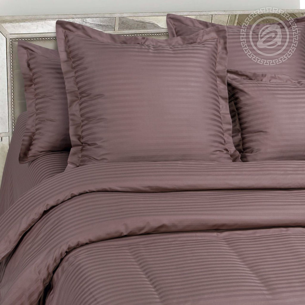 Постельное белье Папирус (страйп-сатин) 2 сп. с Евро/Пододеяльник: 1 шт. - 215*175; Простыня: 1 шт. - 220*240; Наволочка: 2 шт. - 70*70; Страйп - сатин - Артпостель фото 2