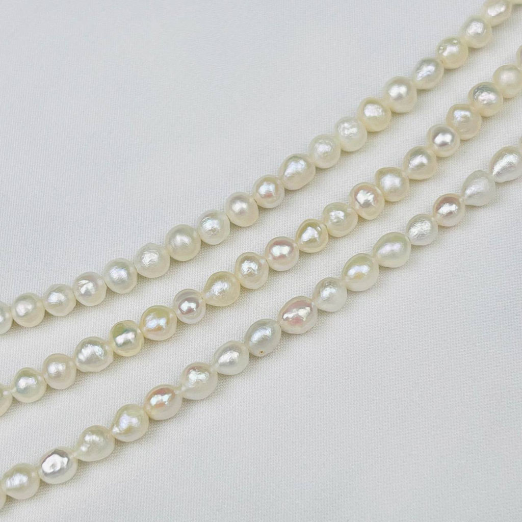 Бусины для украшений из белого Жемчуга 38 см