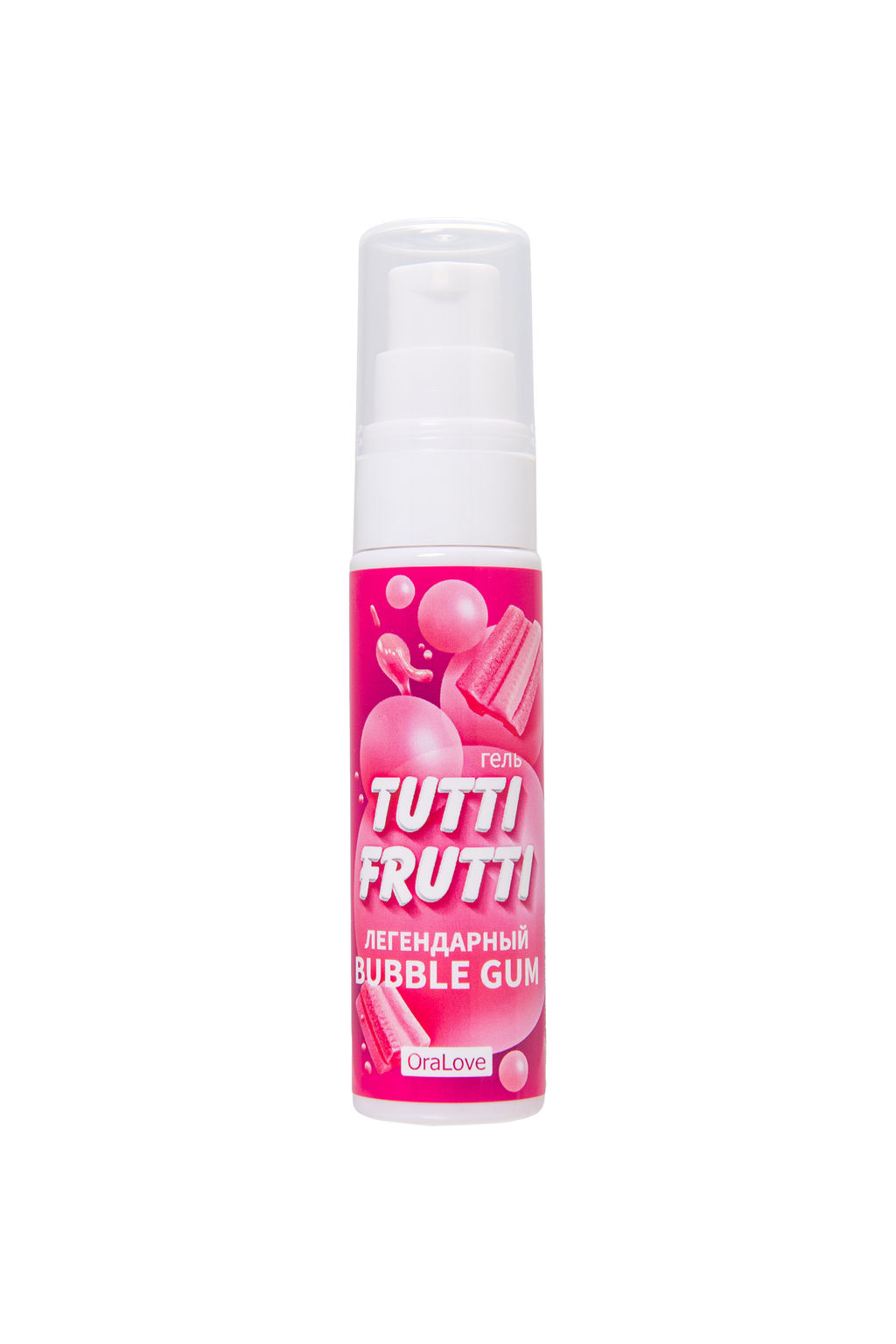 Съедобная гель-смазка TUTTI-FRUTTI для орального секса со вкусом BUBBLE GUM, 30 гр - Биоритм фото 2