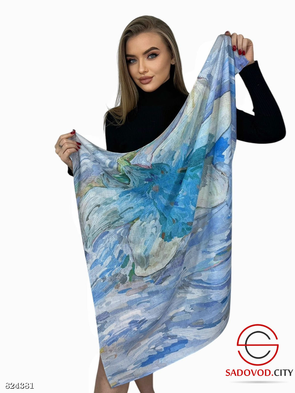 Платок женский с рисунком - Bruno фото 3