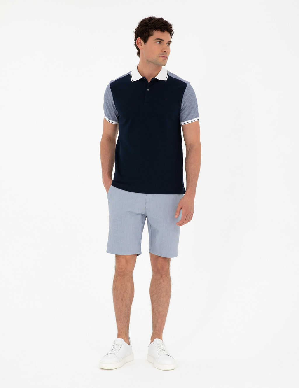 Lacivert Slim Fit Ti__rt