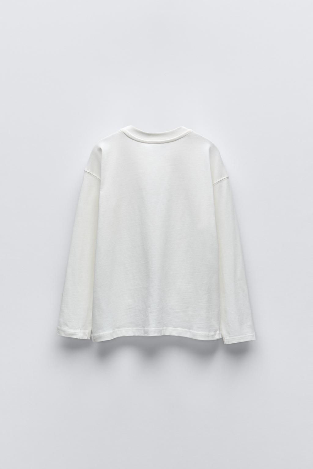 T-SHIRT WITH SLOGAN - Zara фото 2