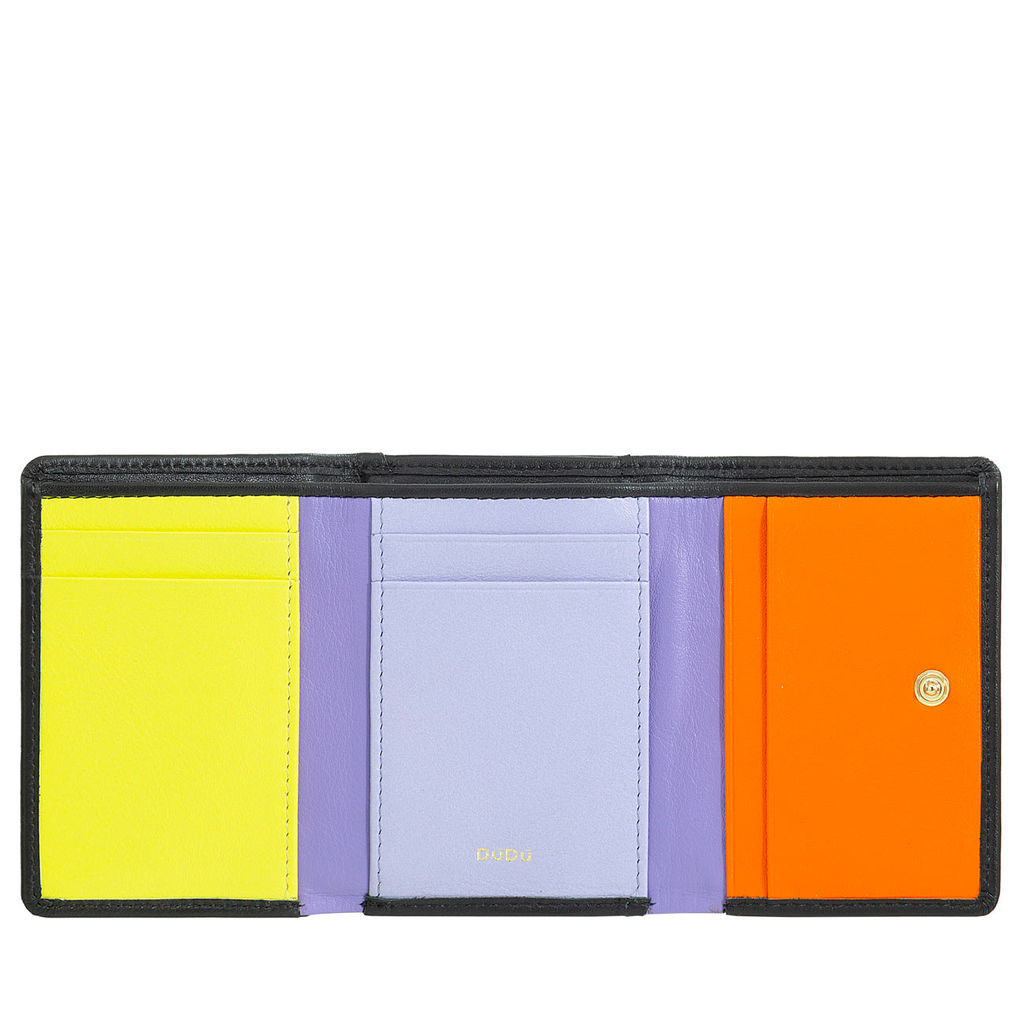 Итальянский женский кожаный кошелек DuDu серии Corsica | черный поп - Dudubags фото 3