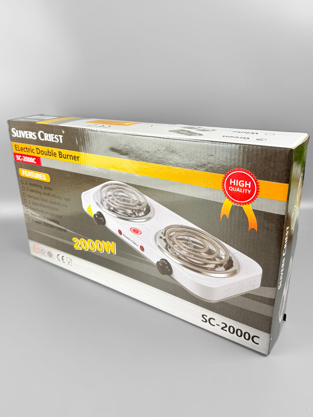 Плитка электрическая, 2 конфорки 1500Вт SC-2000S OLS-HC-29