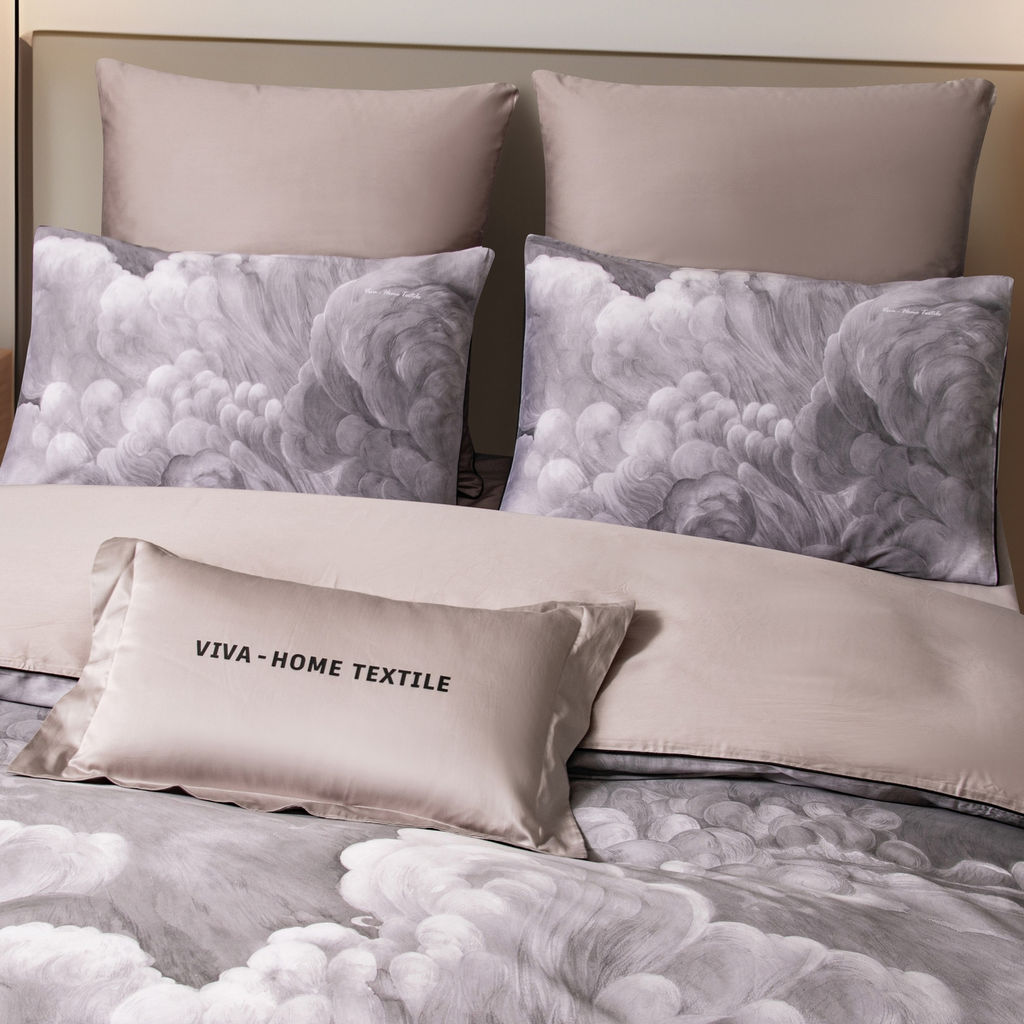 Комплект постельного белья Сатин Премиум на резинке CPAR054 180*200*30;160*200*30;140*200*30 Евро 4 Наволочки