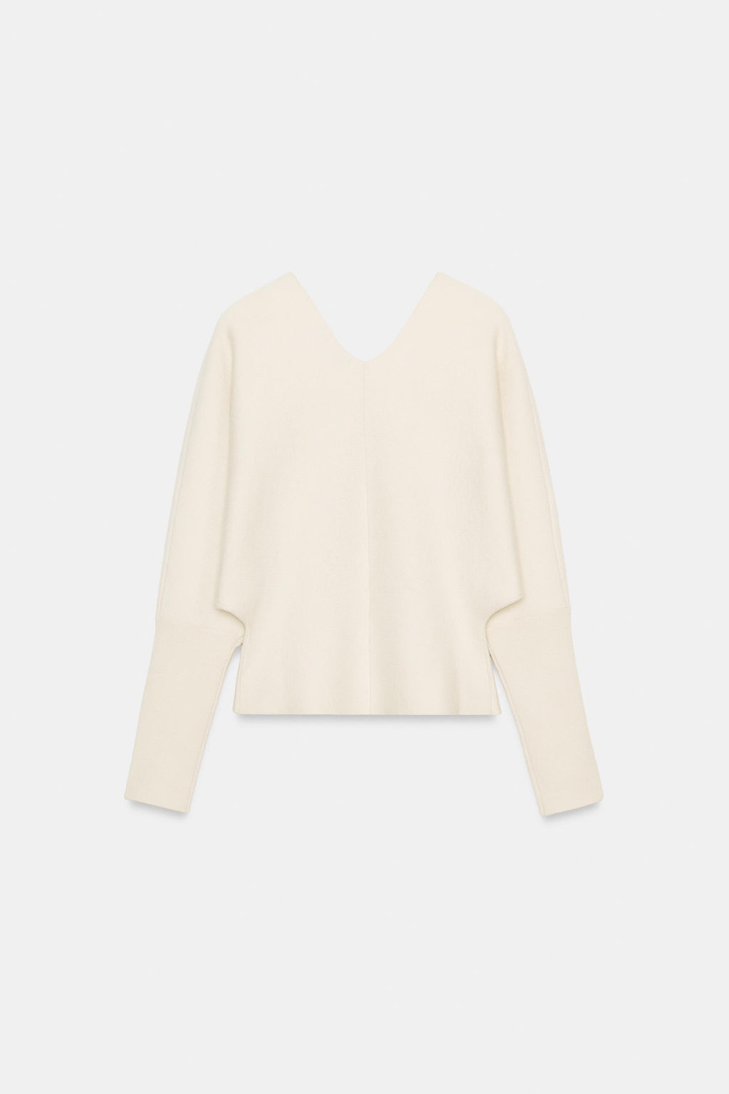 JERSEY PUNTO CUELLO PICO / Crudo - Zara фото 3