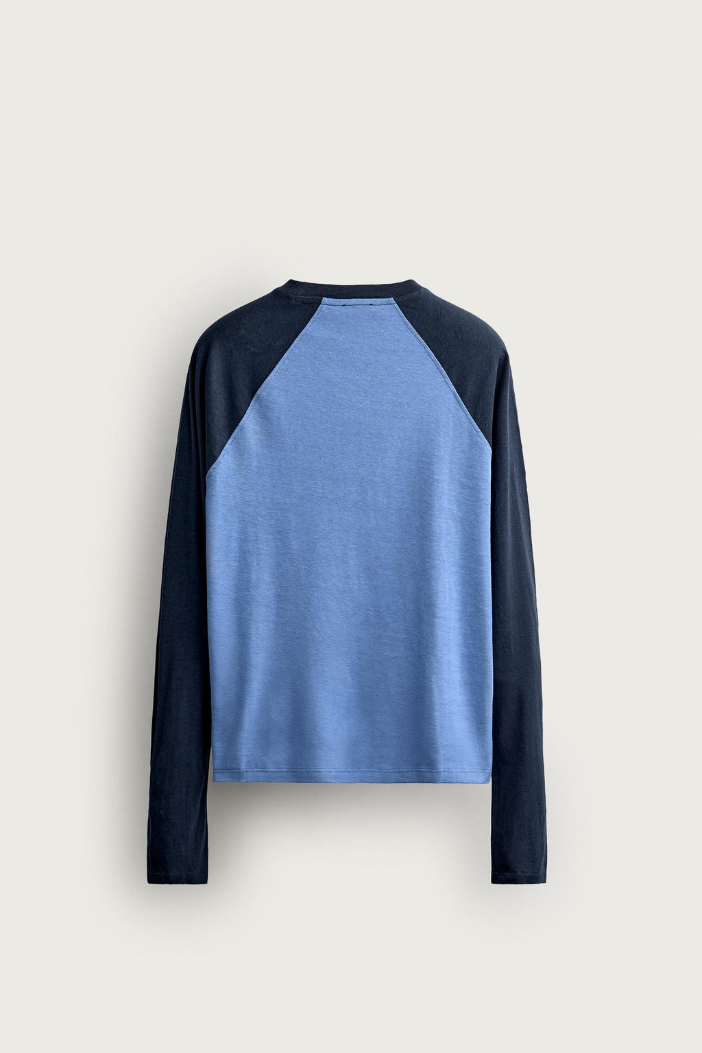 CAMISETA COLOR BLOCK ALGOD?N - LINO / Azul / ?ndigo - Zara фото 7