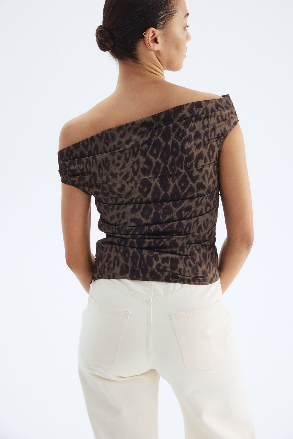Top off-the-shoulder drapeado - H&m фото 4