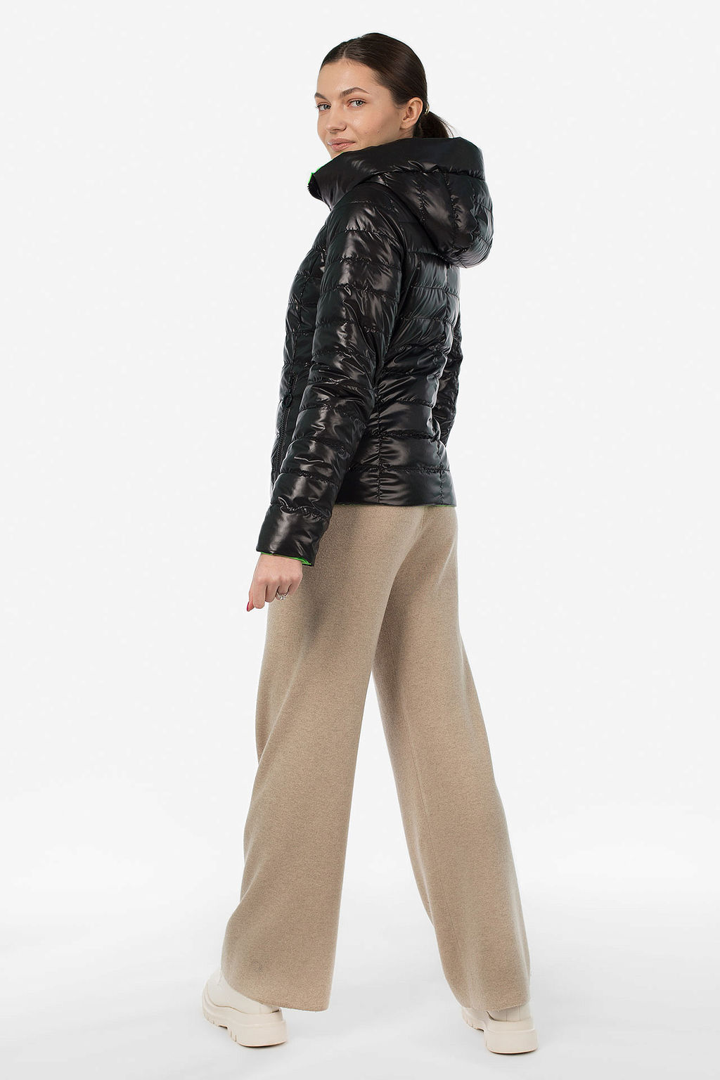 04-2883 Куртка женская демисезонная (G-loft 100) двусторонняя - El podio фото 7