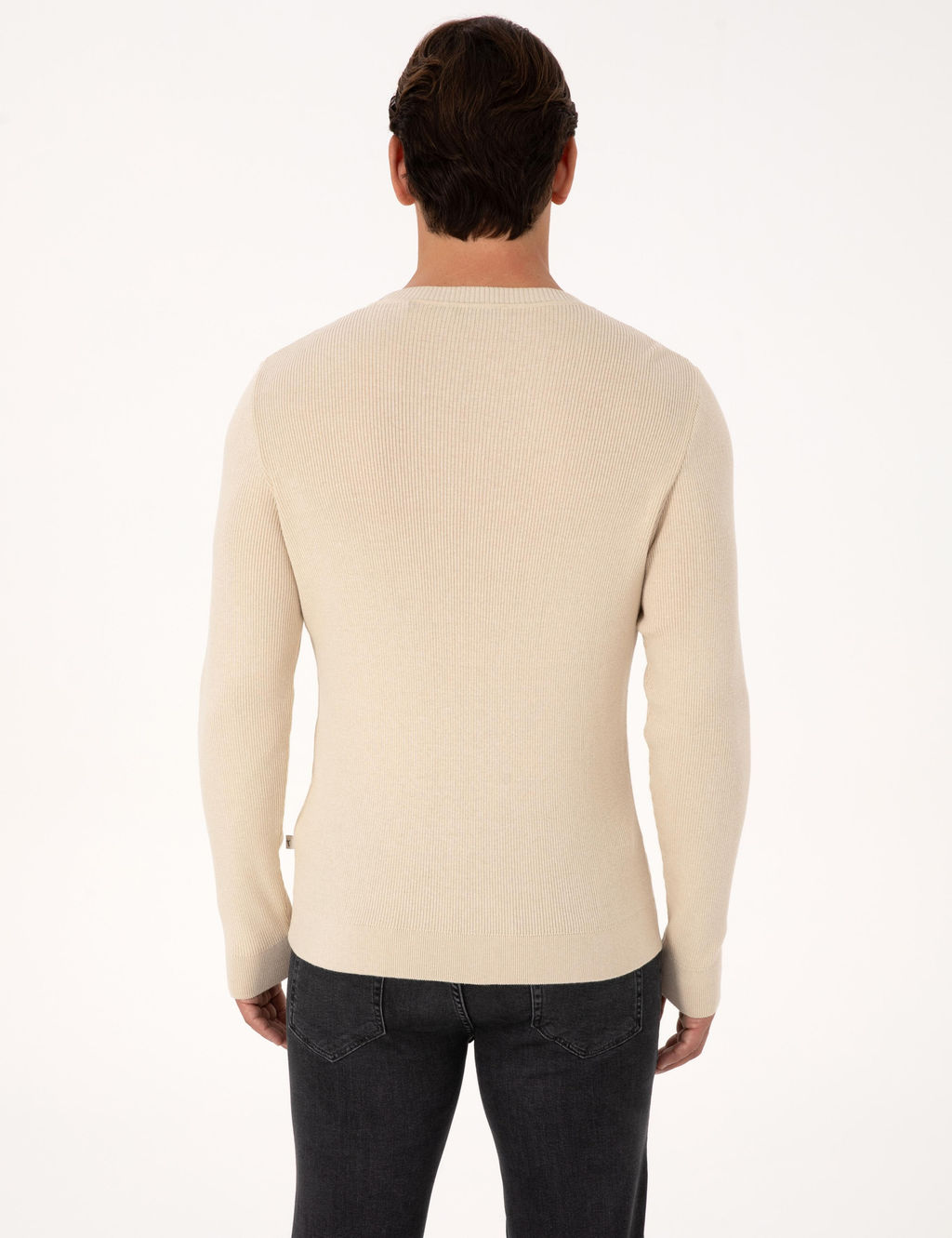 Bej Slim Fit Kazak - Cacharel фото 5