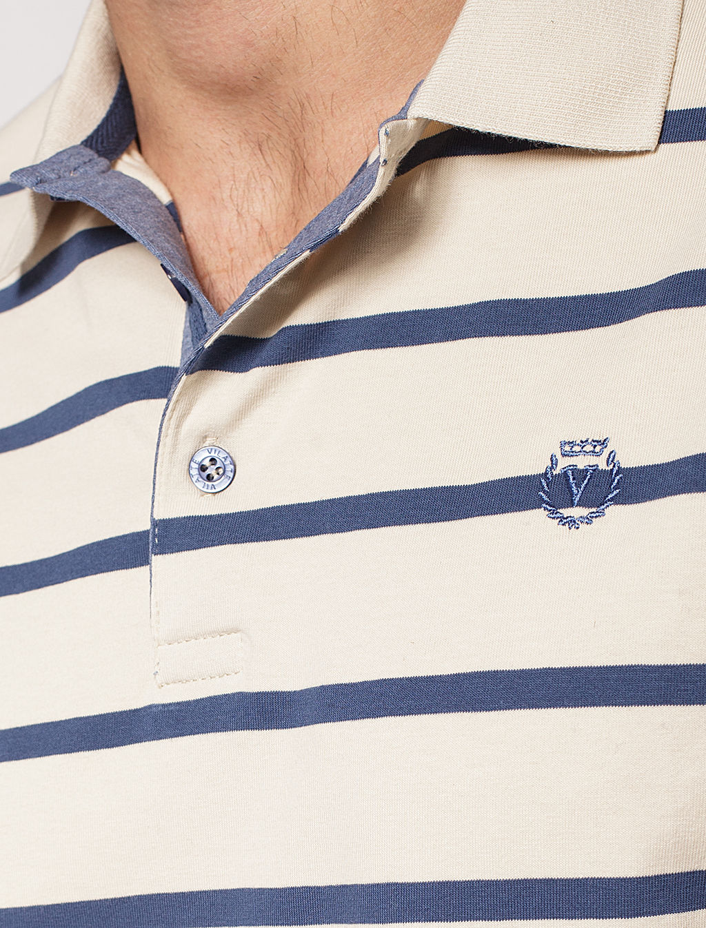 VILATTE / Футболка-Поло из премиального хлопка с эластаном  фото 3