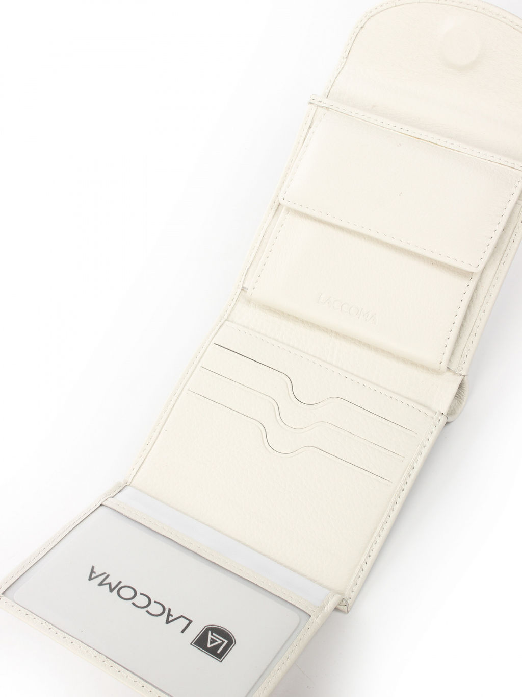 LACCOMA кошелек LA-2075-белый натуральная кожа  фото 4