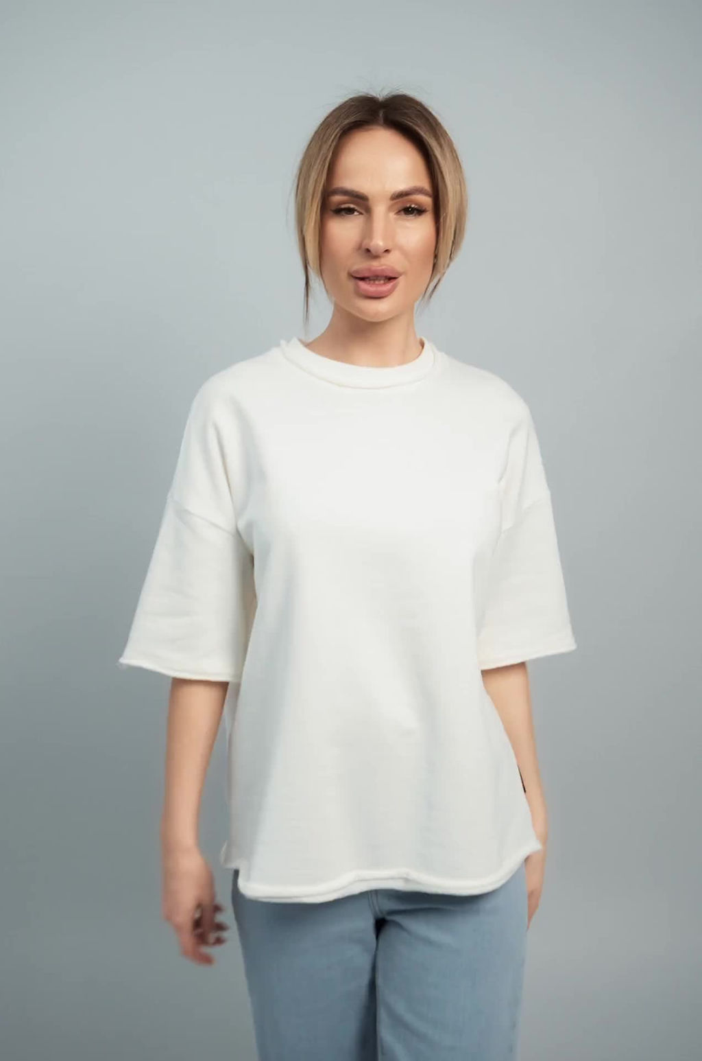 Женская футболка из футера Happyfox