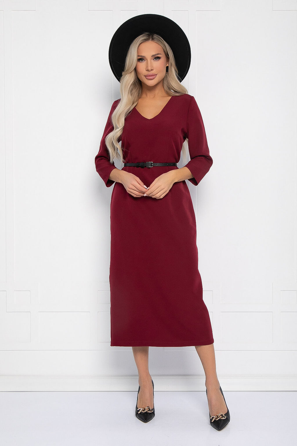Платье Фабела (бордовое) П11652 - Lt collection фото 12