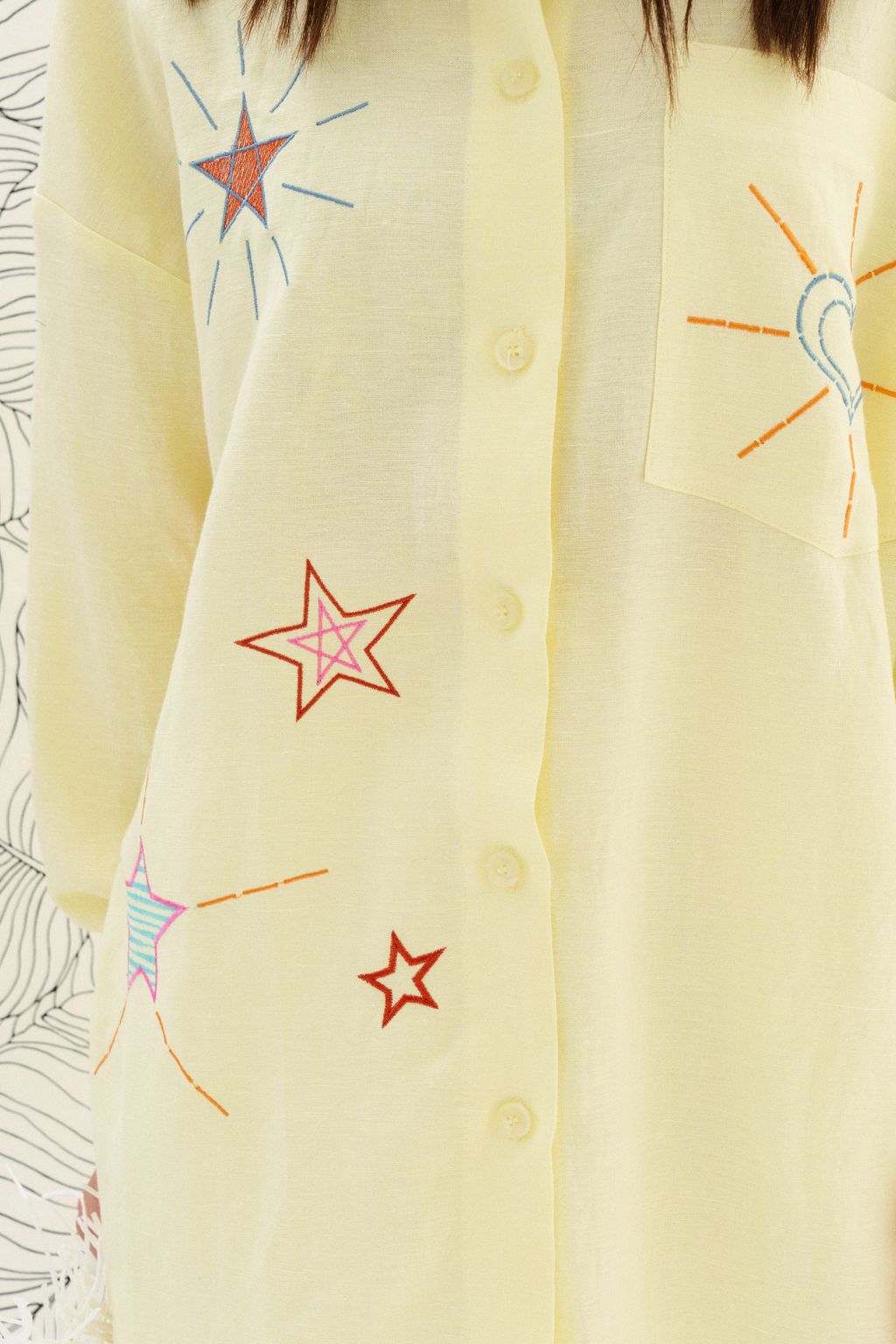 Блузка изо льна с вискозой - Elletto фото 9