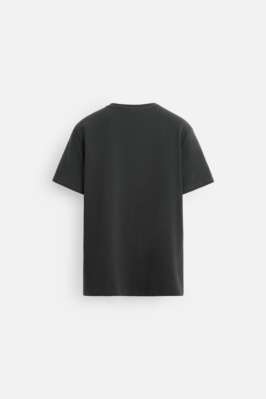BASIC SLIM FIT T-SHIRT - Zara фото 61