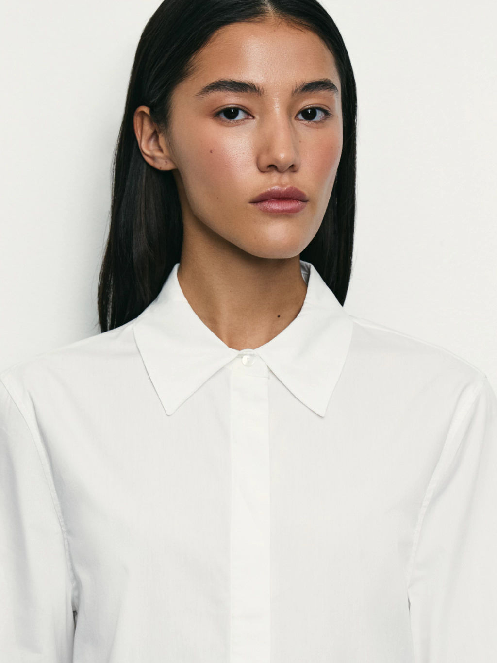 Рубашка из хлопка с рукавом 7/8 / Zarina фото 6