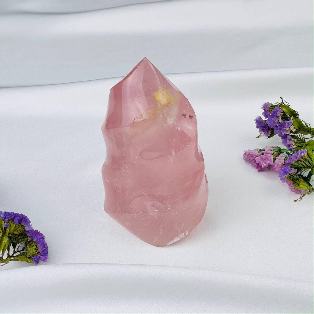 Свеча из Розового кварца - Радуга самоцветов фото 3