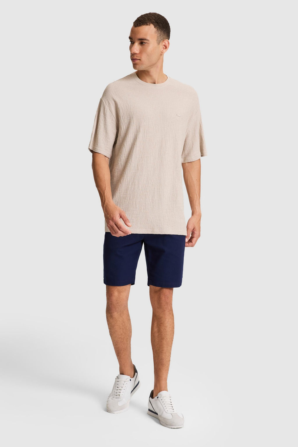 Erkek Ta_ Comfort Fit Bisiklet Yaka Ti__rt