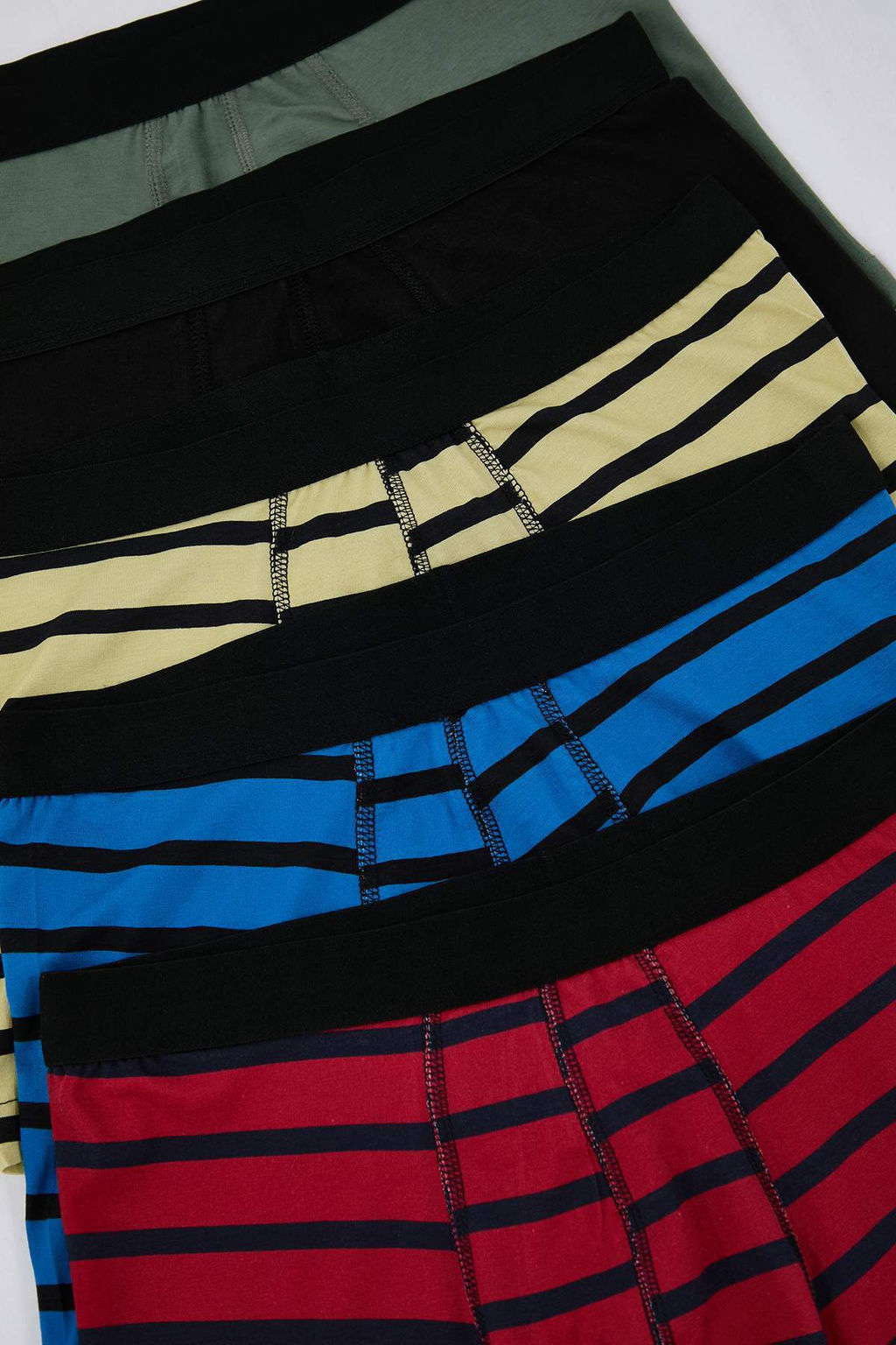 Cok Renkli 5li Desenli/Duz Paketli Boxer TMNAW25BX00003 - Trendyolmilla фото 2