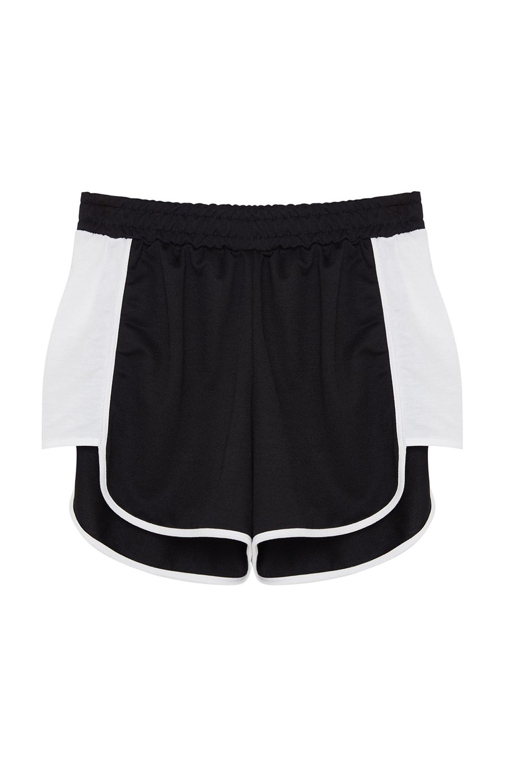 Siyah Renk Bloklu Normal Bel Ince Orme Sort & Bermuda TWOSS24SR00208 - Trendyolmilla фото 6