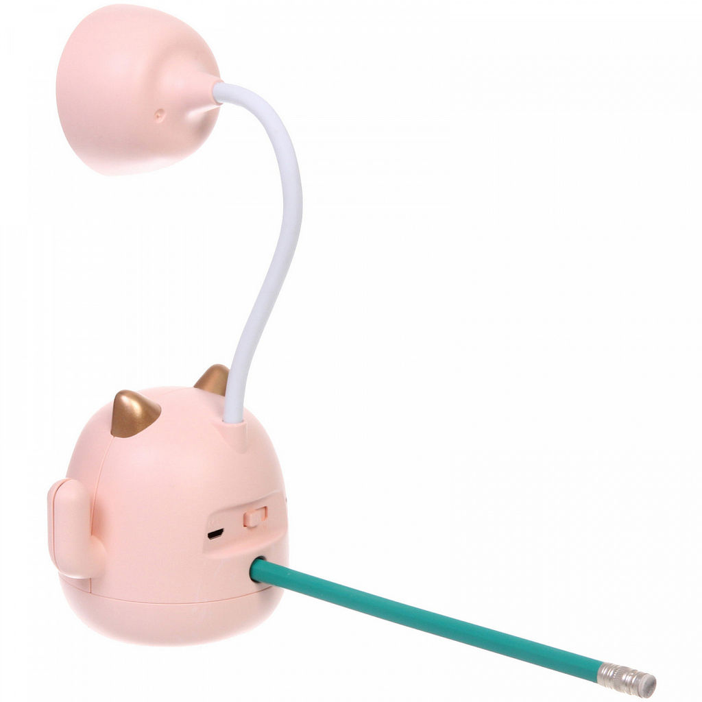 Цена за 2 шт. Настольная лампа "Sweet - Котёнок" 9*22.5 см LED, USB 3w 5v, Розовый