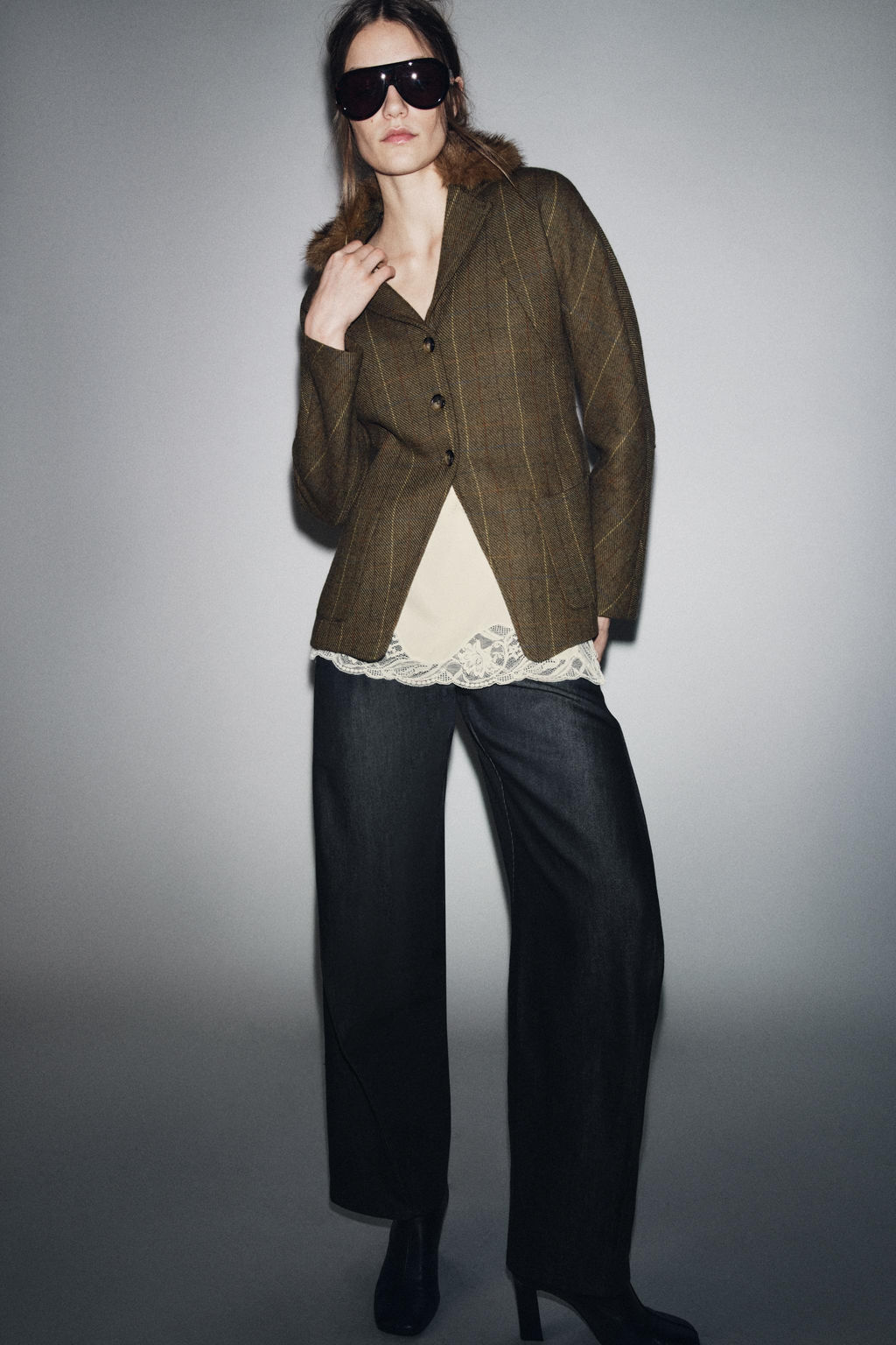 WOOL BLEND BLAZER ZW COLLECTION