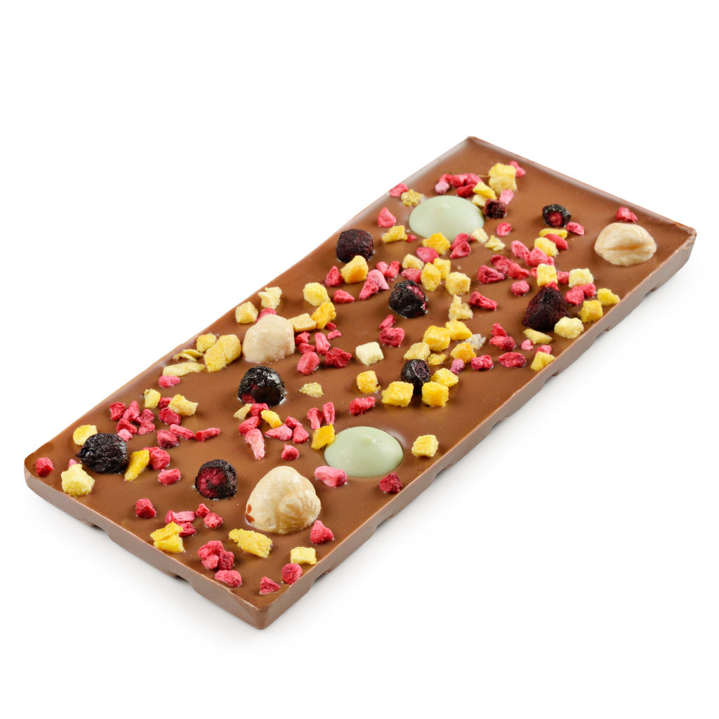 Шоколад молочный с украшением Манго, фундук, лайм 80 гр - Chokodelika фото 3