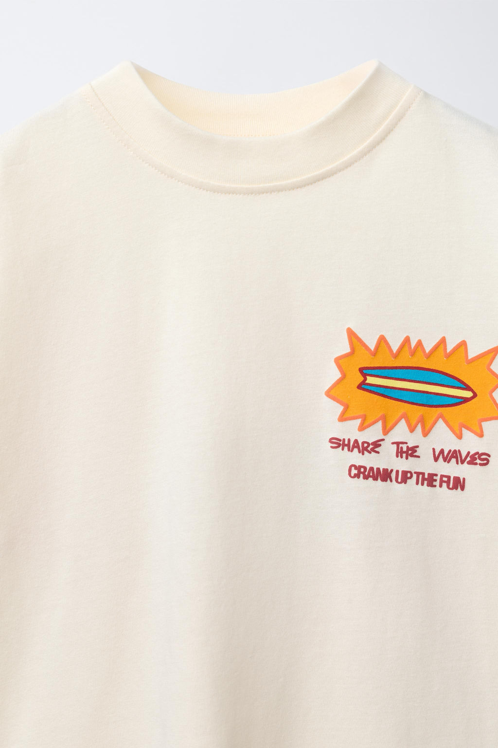 CAMISETA ESTAMPADA SURF / Crudo - Zara фото 9