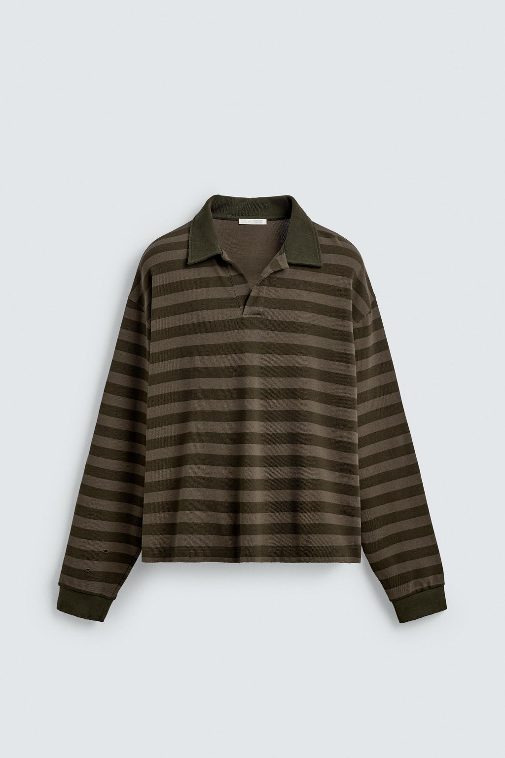 STRIPED PIQU_ RUGBY POLO SHIRT - Zara фото 8