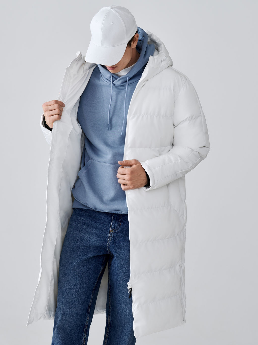 Пуховик FN Snowfall Long White
