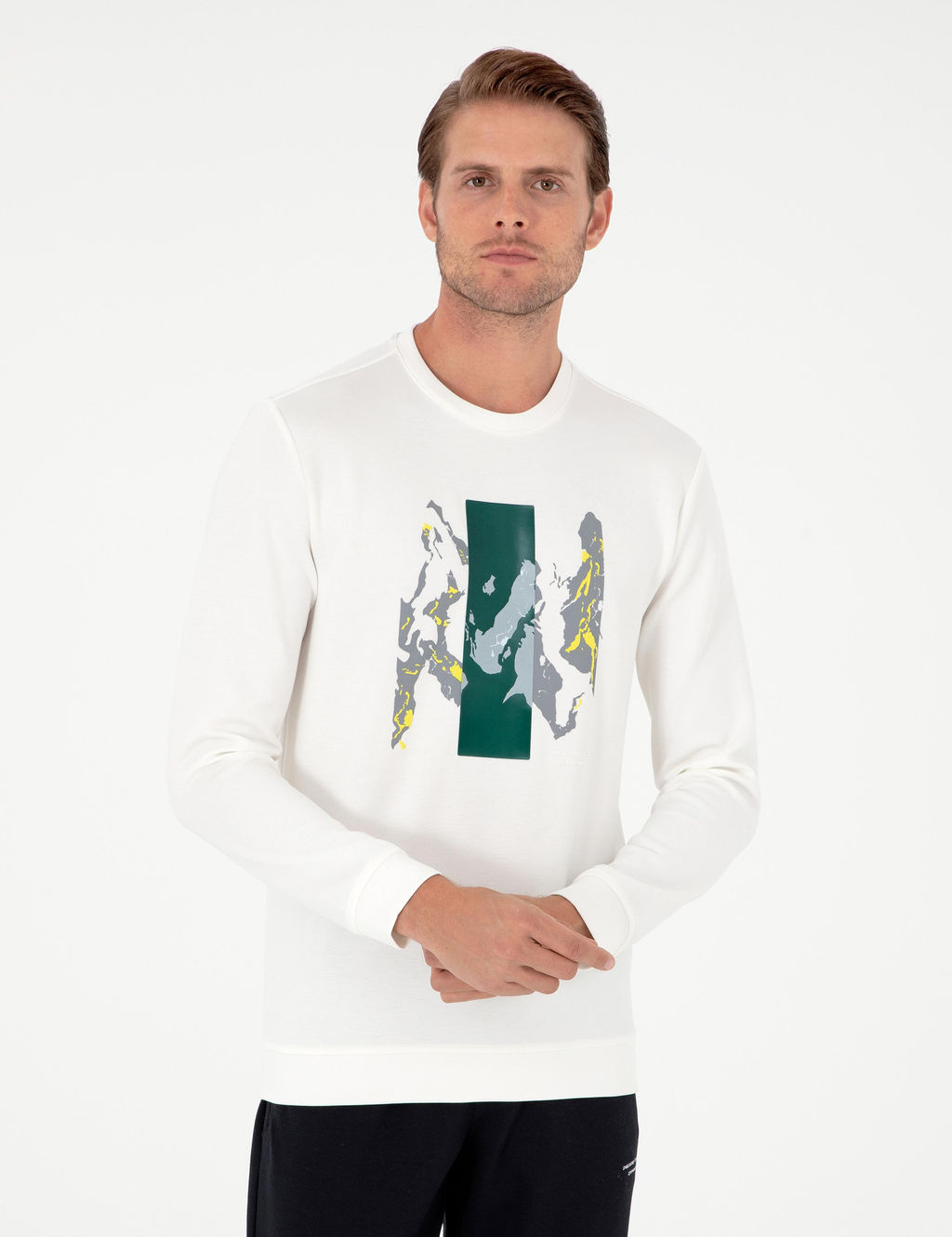 Ekru Regular Fit Sweatshirt
