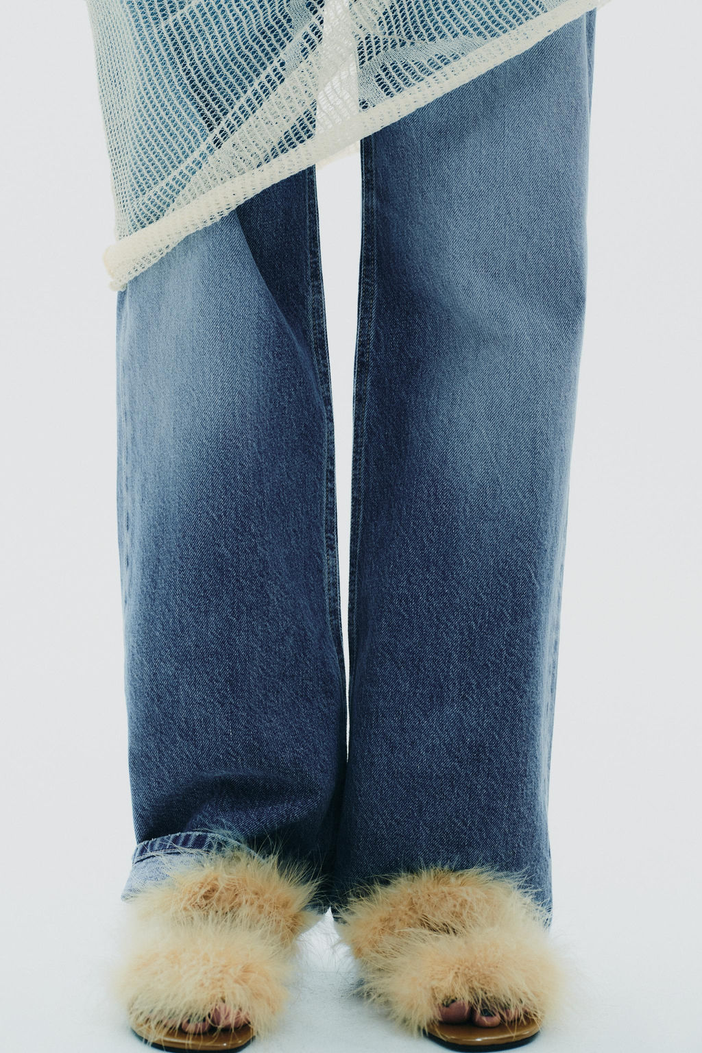 FEATHER STRAP SANDALS - Zara фото 2