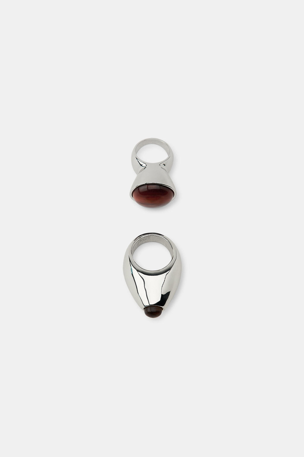 PACK OF 2 STONE RINGS - Zara фото 3