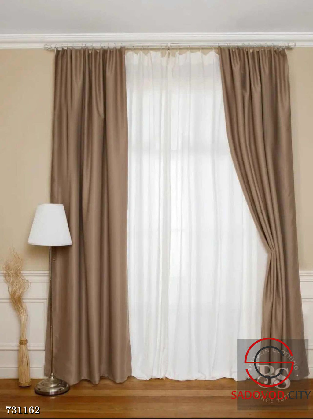 Шторы однотонные блэкаут без тюли