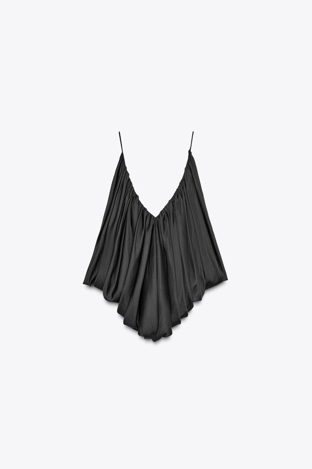ZW COLLECTION DRAPED SATIN TOP - Zara фото 3