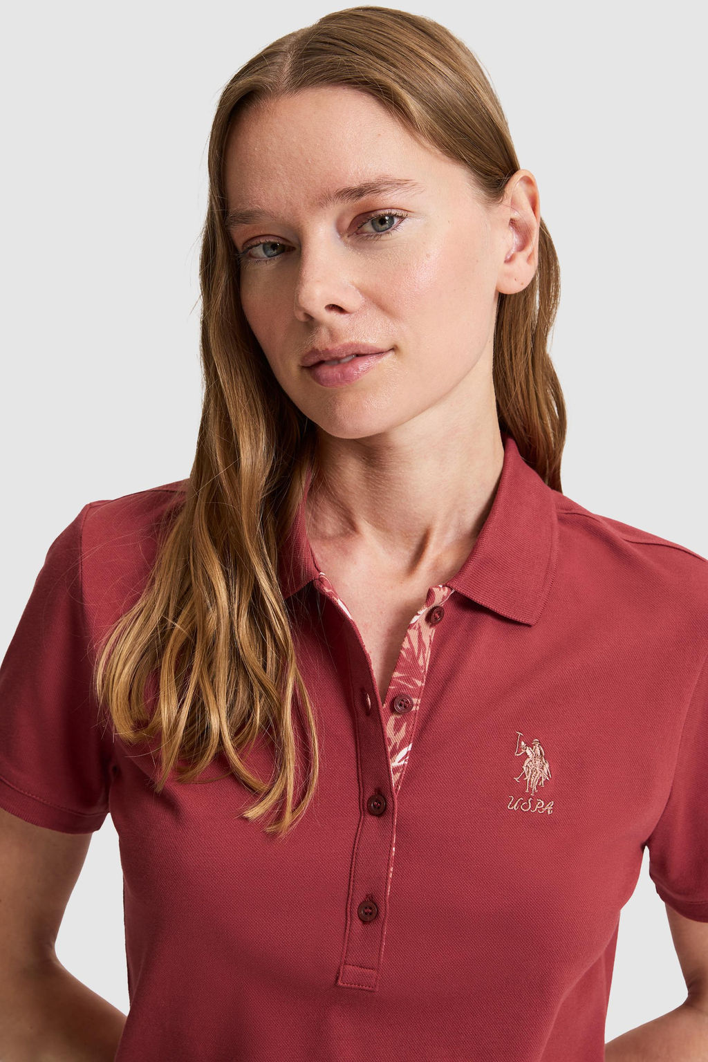 Kad_n Fu_ya Polo Yaka Basic Ti__rt