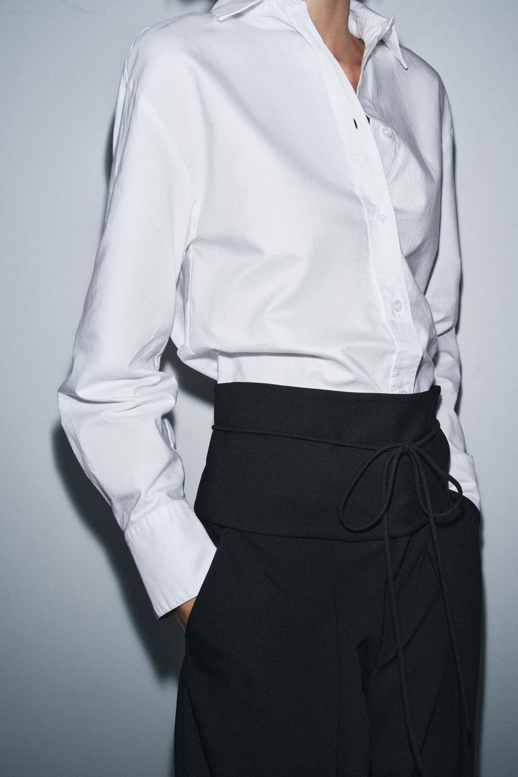 ZW COLLECTION SASH BELT TROUSERS - Zara фото 4