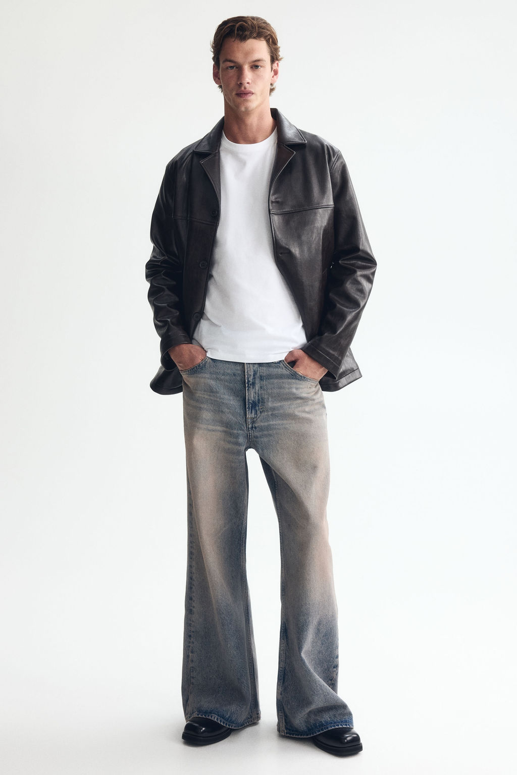 Loose Bootcut Jeans - H&m фото 5