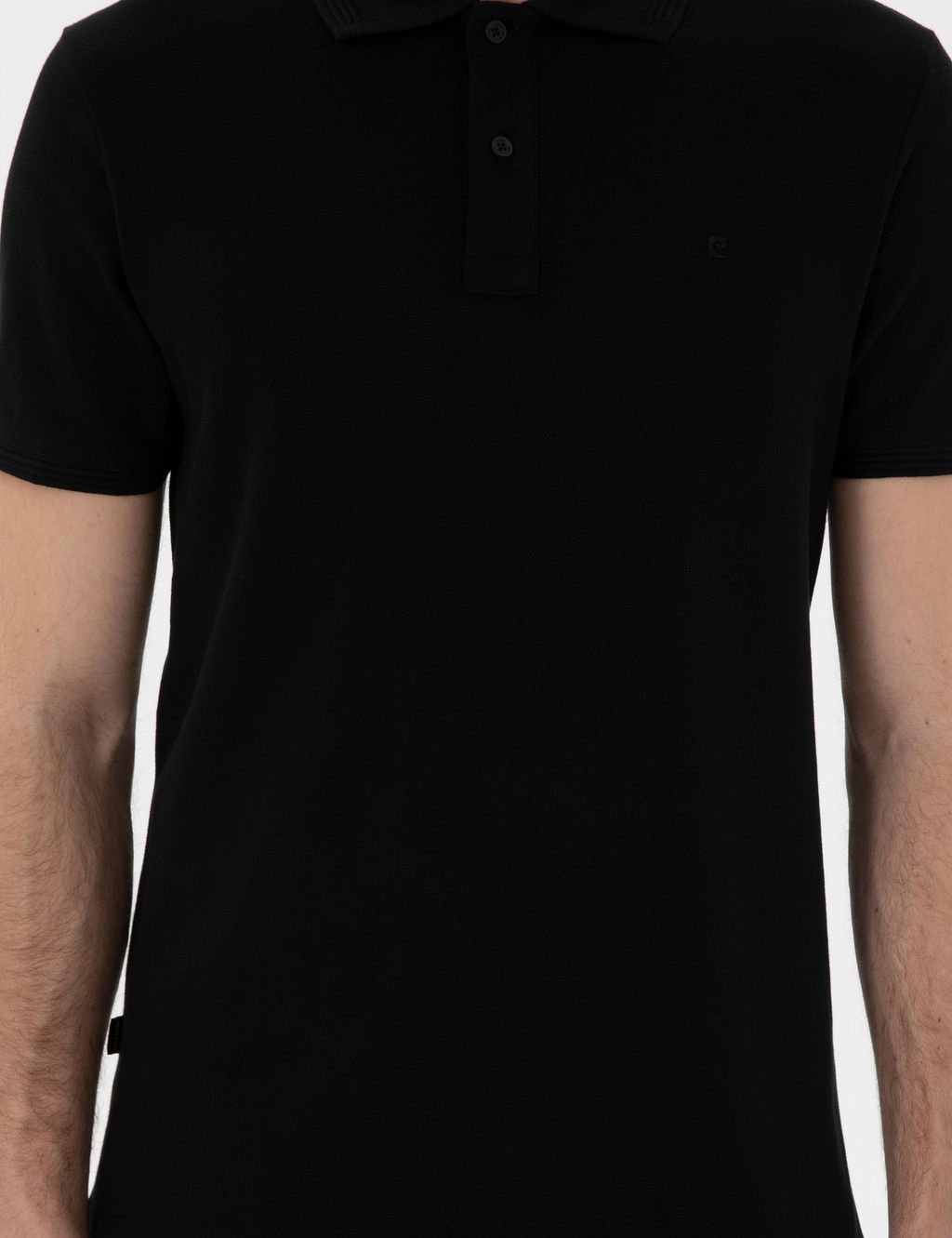 Siyah Slim Fit K_vr_lmaz Polo Yaka Basic Ti__rt - Pierre cardin фото 6