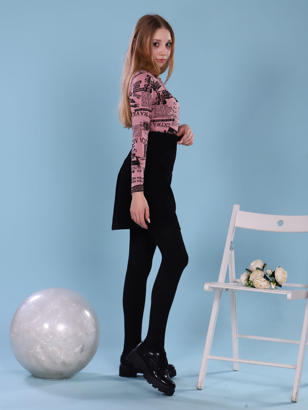 Лонгслив "Поэзия" розовый