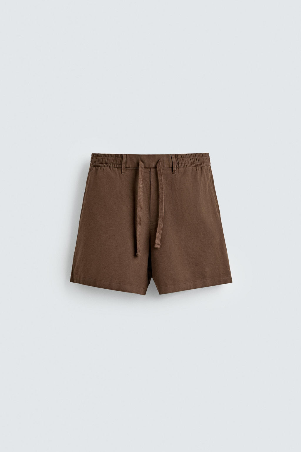 BERMUDA RELAXED FIT ALGOD?N - LINO / Beige claro - Zara фото 8