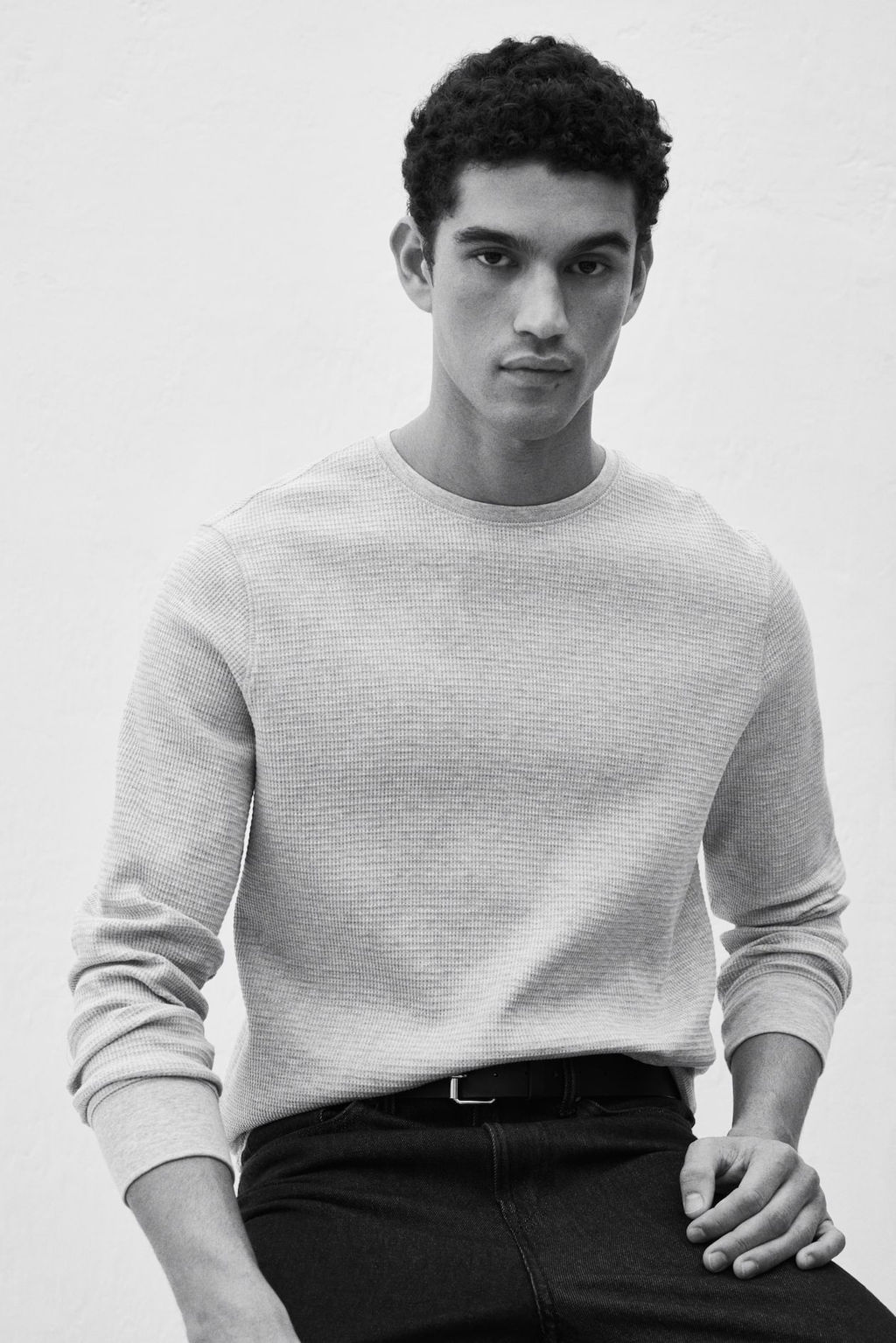 Camiseta en punto gofrado Slim Fit - H&m фото 8