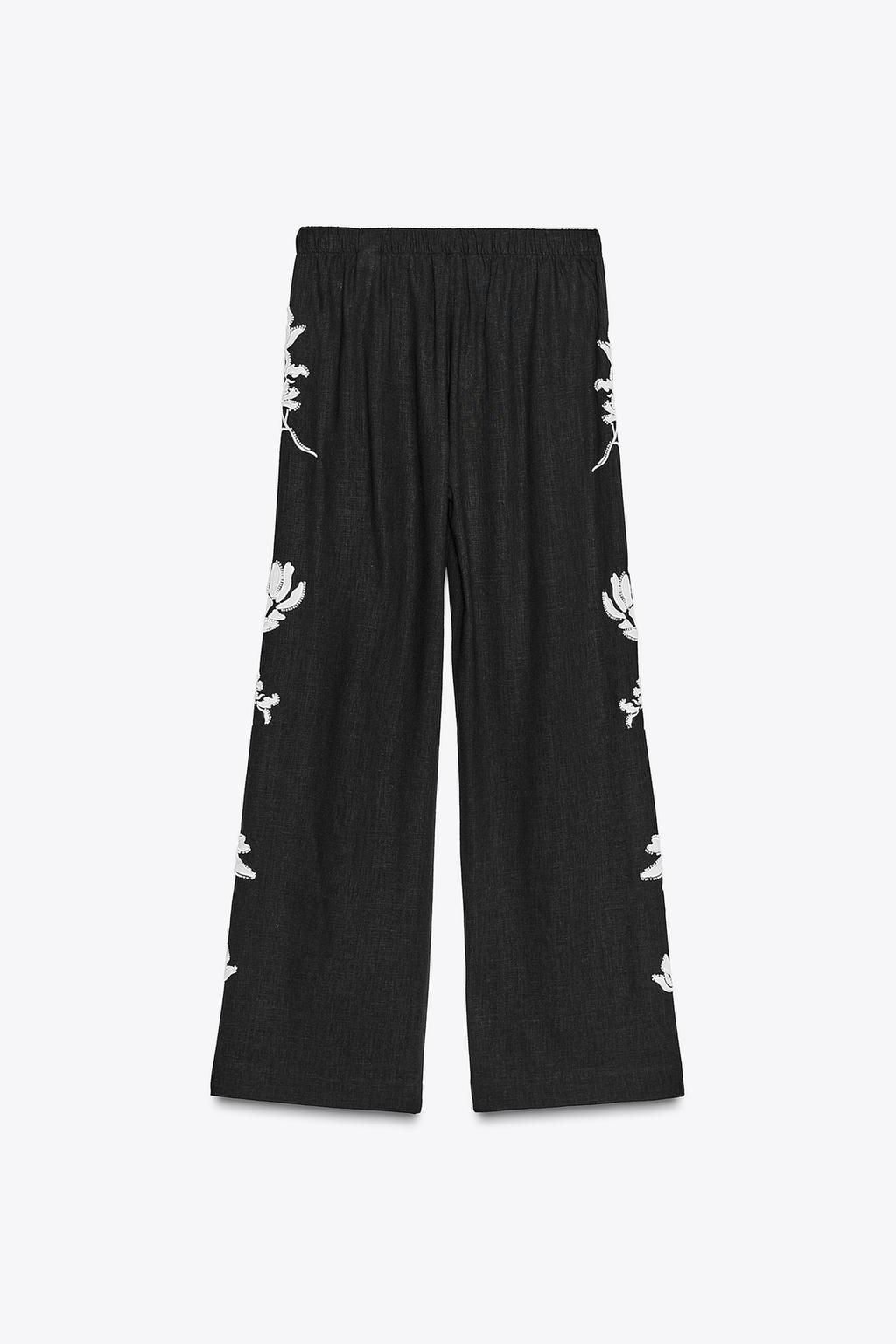 ZW COLLECTION BEADED EMBROIDERY TROUSERS - Zara фото 6
