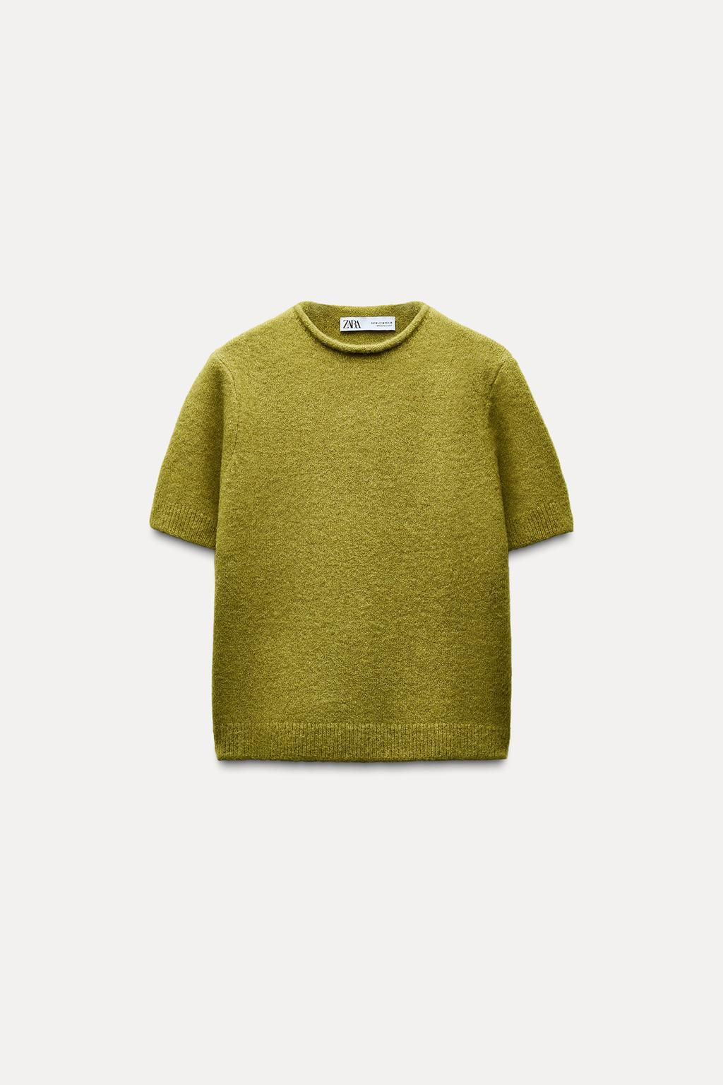 SOFT KNIT SHORT SLEEVE SWEATER - Zara фото 4