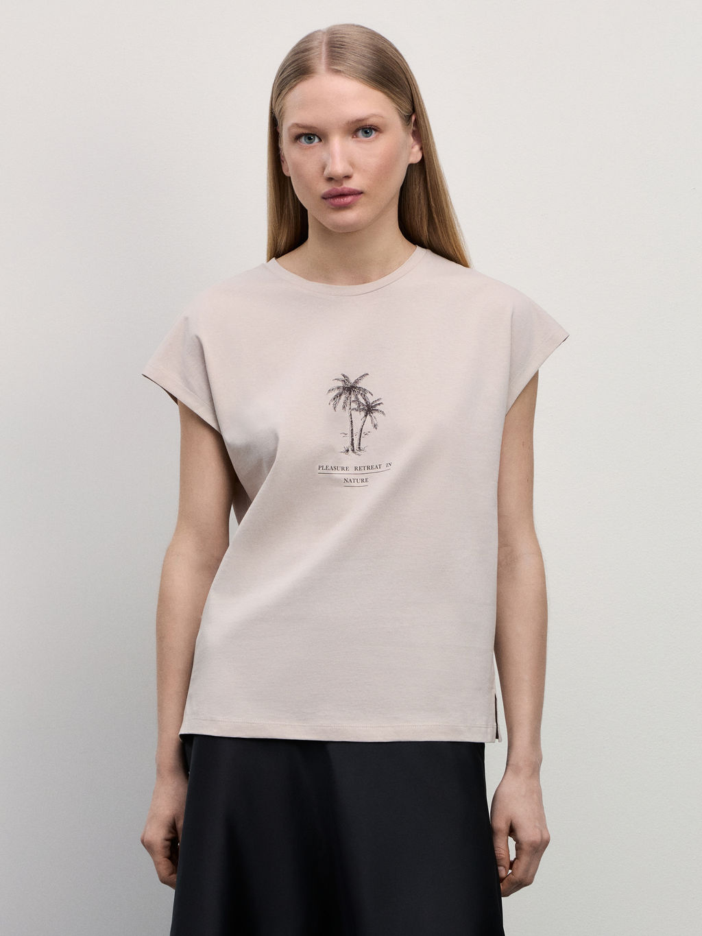 Футболка с принтом / Zarina  фото 3