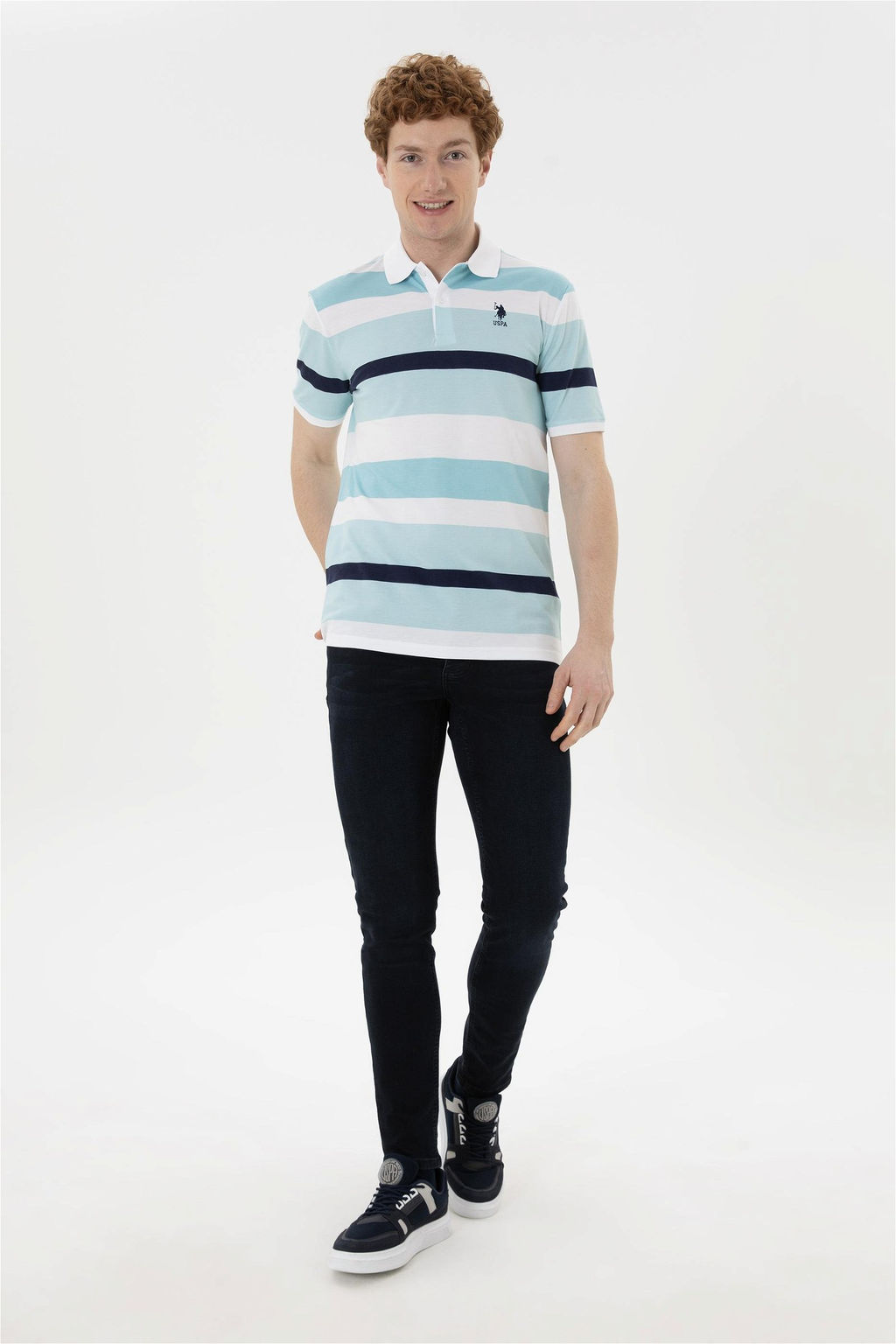 Мужская мятная футболка Неожиданная скидка в корзине - U.s. polo assn фото 4