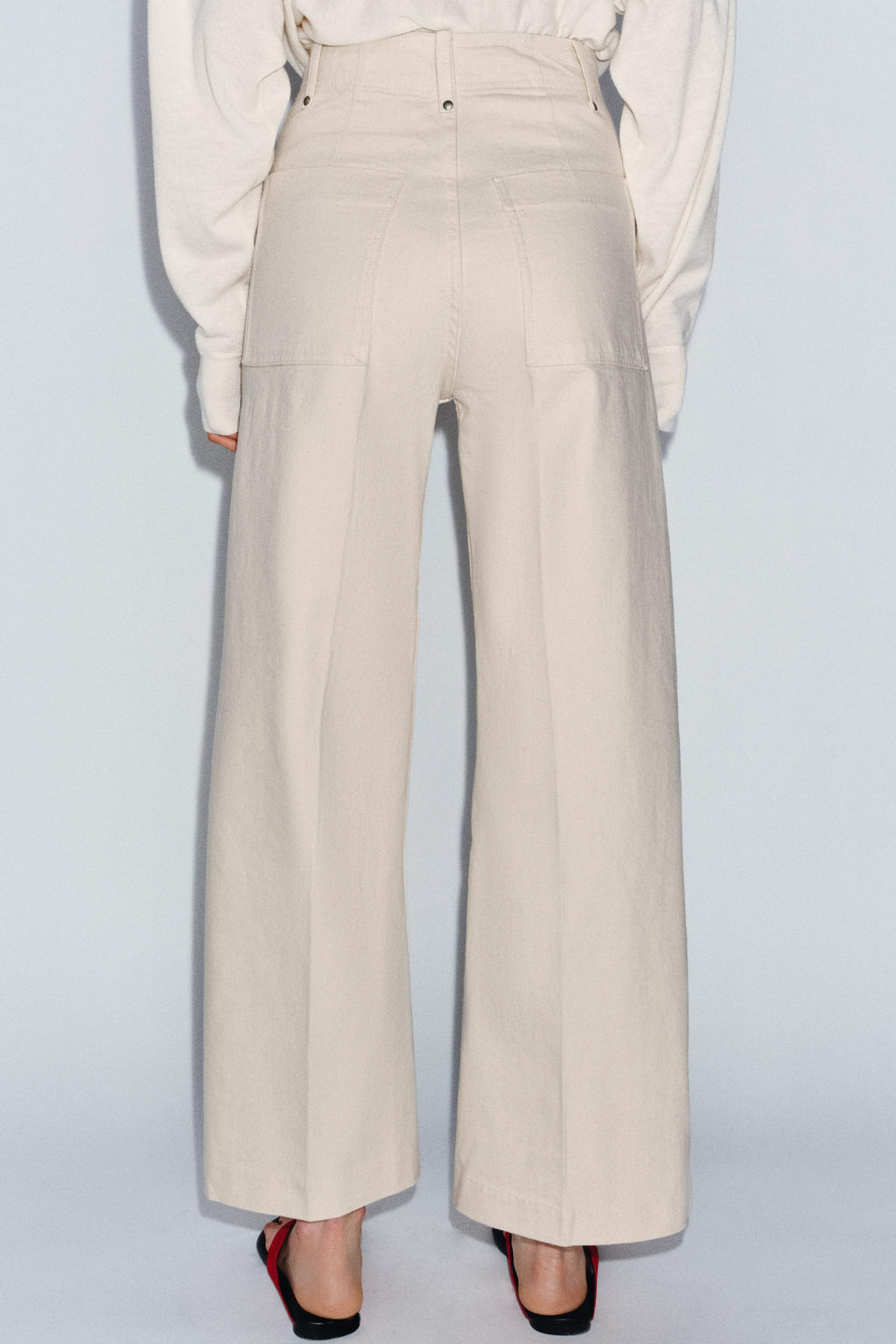 JEANS ZW COLLECTION TAILORED WIDE LEG TIRO ALTO / Arena - Zara фото 3