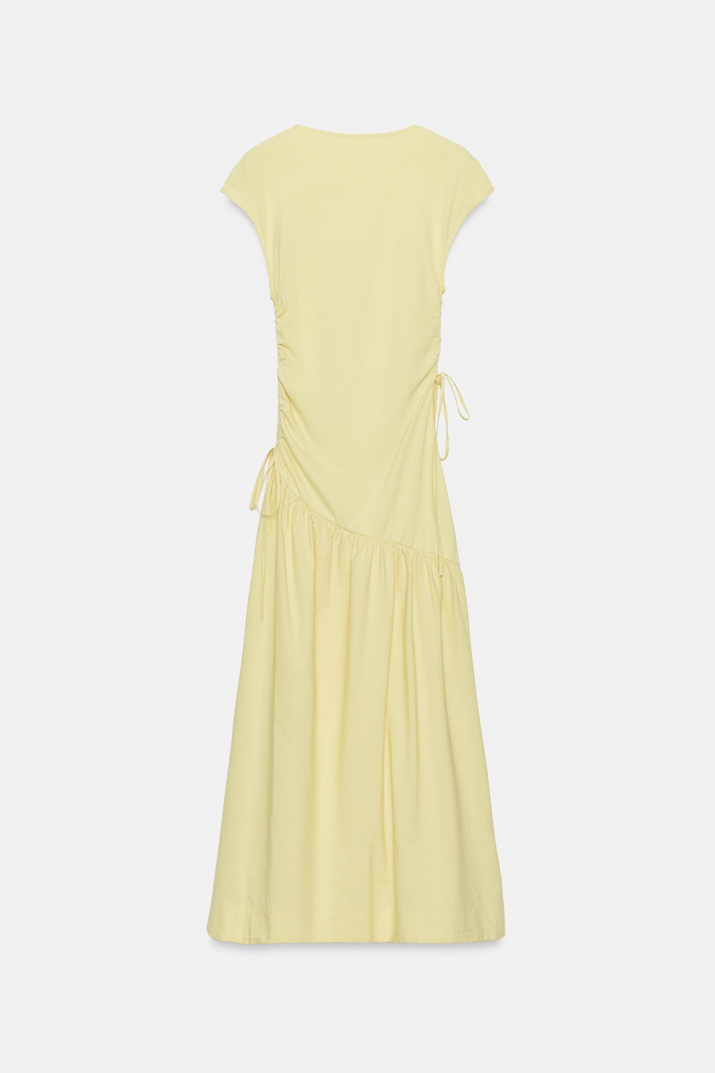 VESTIDO ASIM?TRICO FRUNCES / Amarillo - Zara фото 8