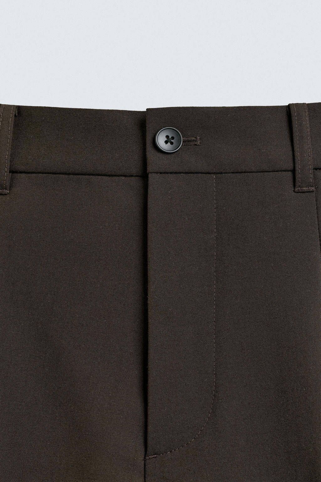 PANTAL?N WIDE FIT PLIEGUES / Marr?n - Zara фото 9